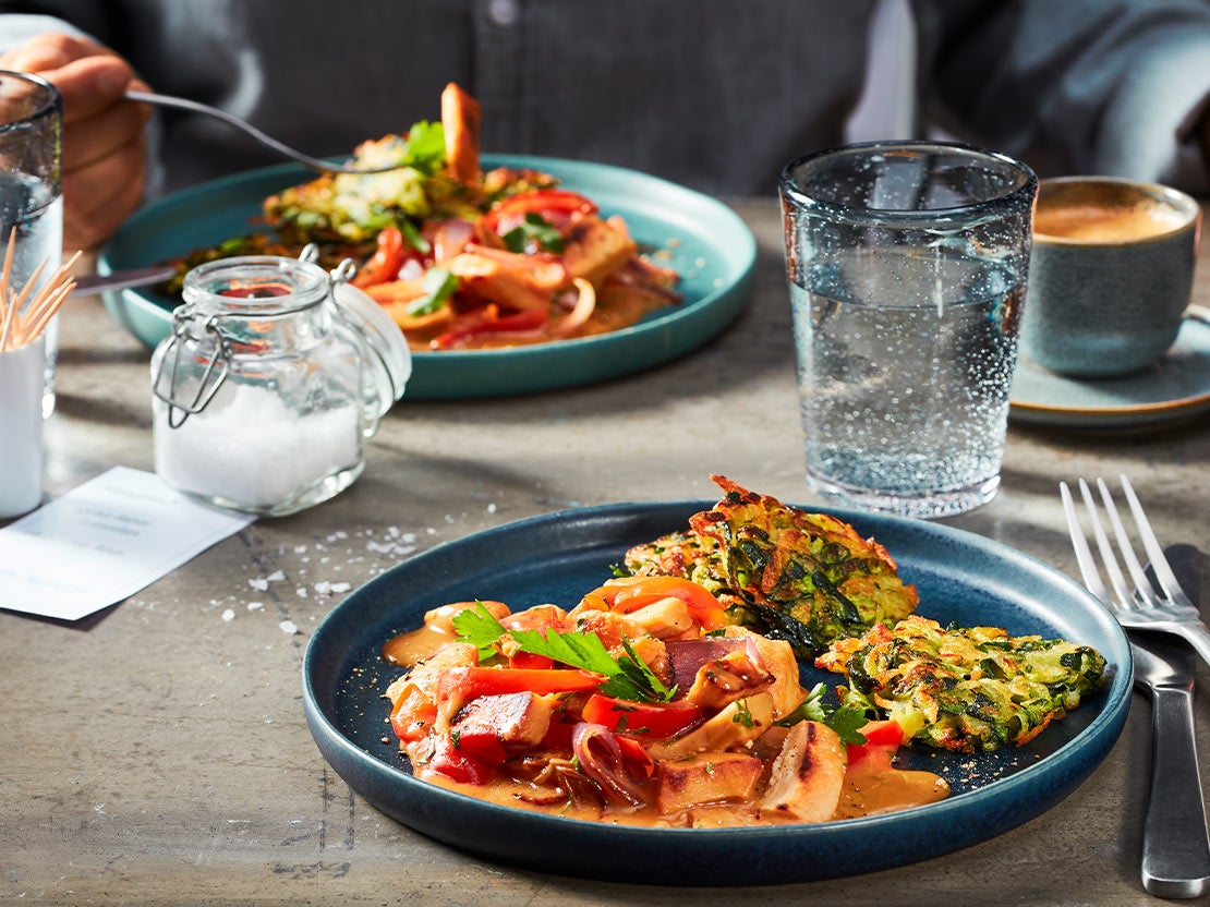 Essen Gericht Teller Vegetarisch