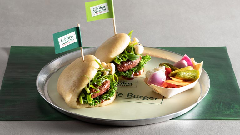 Sensational Burger with kimchi