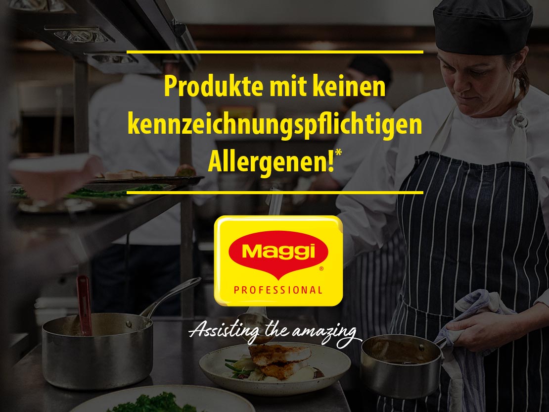 Maggi Produkte mit keinen kennzeichnungspflichtigen Allergenen