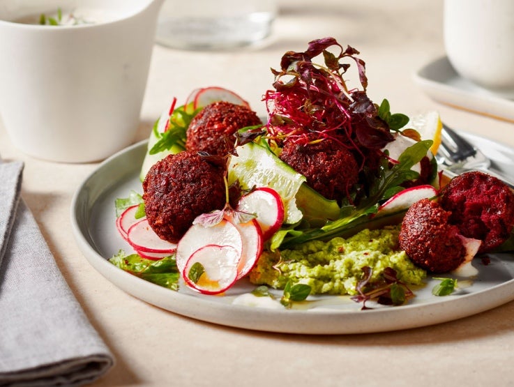 Rote Beete Falafel Finger Food