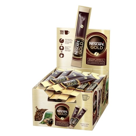NESCAFÉ Gold de Luxe Sticks Dispenser 100x2