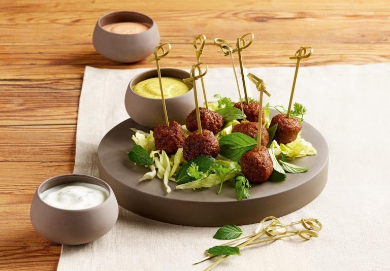 Häppchen mit Fleischbällchen