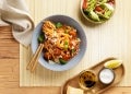 Pasta all Arrabbiata mit veganen Fleischbällchen